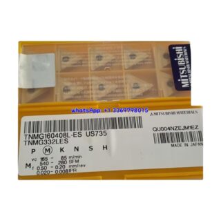Original Mitsubishi TNMG160408L-ES US735 Carbide Insert - Triangle | Steel (10 PCS)
