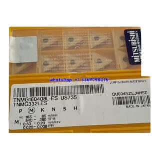 Original Mitsubishi TNMG160408L-ES US735 Carbide Insert - Triangle | Steel (10 PCS)