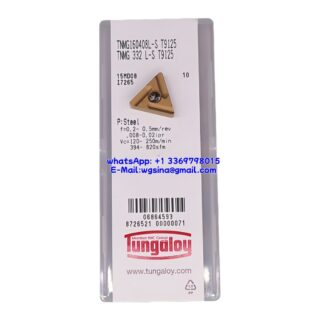 Original Tungaloy TNMG160408L-S-T9125 T9125 Carbide Insert - Triangle | Steel (10 PCS)