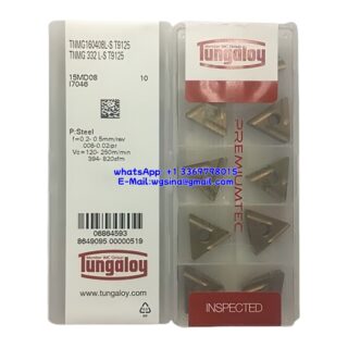 Original Tungaloy TNMG160408L-S T9125 Carbide Insert - Triangle | Steel (10 PCS)
