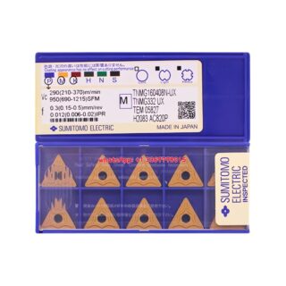 Original Sumitomo TNMG160408N-UX AC820P Carbide Insert - Triangle | Steel (10 PCS)