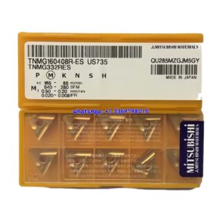 Original Mitsubishi TNMG160408R-ES US735 Carbide Insert - Triangle | Steel (10 PCS)