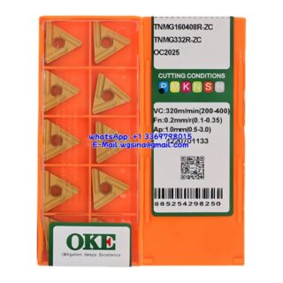 Original OKE TNMG160408R-ZC OC2025 Carbide Insert - Triangle (10 PCS)