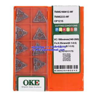 Original OKE TNMG160412-MF OP1215 Carbide Insert - Triangle (10 PCS)