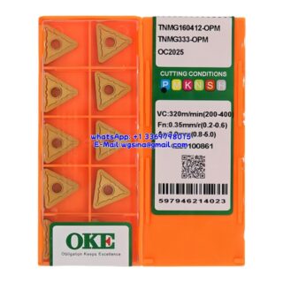 Original OKE TNMG160412-OPM OC2025 Carbide Insert - Triangle (10 PCS)