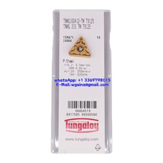 Original Tungaloy TNMG160412-TM-T9125 T9125 Carbide Insert - Triangle | Steel (10 PCS)