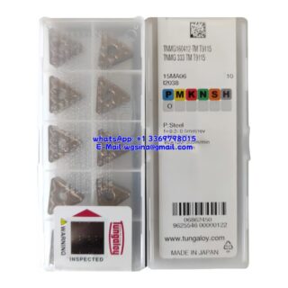 Original Tungaloy TNMG160412-TM T9115 Carbide Insert - Triangle | Steel (10 PCS)