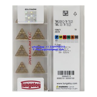 Original Tungaloy TNMG160412-TM T9125 Carbide Insert - Triangle | Steel (10 PCS)