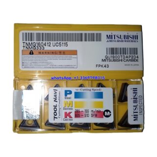 Original Mitsubishi TNMG160412 UC5115 Carbide Insert - Triangle | Steel (10 PCS)