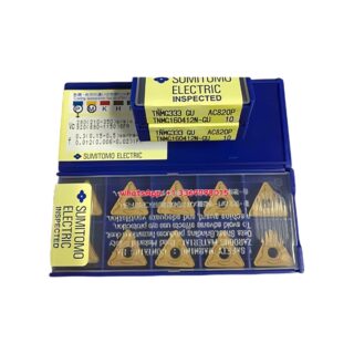 Original Sumitomo TNMG160412N-GU AC820P Carbide Insert - Triangle | Steel (10 PCS)