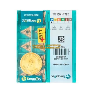 Original TaeguTec 160404 TT8125 Carbide Insert | Steel (10 PCS) TNMG L-VF TNMG 160404 L-VF TT8125