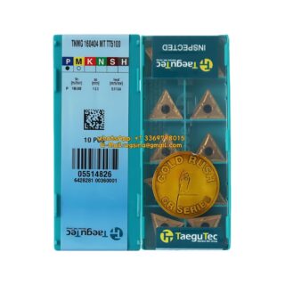 Original TaeguTec 160404 TT9080 Carbide Insert | Stainless Steel & More (10 PCS) TNMG TNMG 160404 PC TT9080