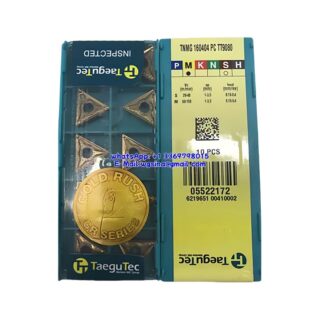 Original TaeguTec 160404 TT9080 Carbide Insert | Stainless Steel & More (10 PCS) TNMG TNMG 160404 PC TT9080