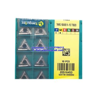 Original TaeguTec 160404 TT8020 Carbide Insert | Cast Iron (10 PCS) TNMG R-FS TNMG 160404 R-FS   TT8020