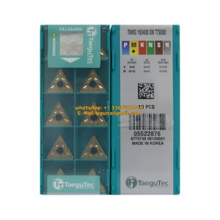 Original TaeguTec 160408 TT9080 Carbide Insert | Stainless Steel & More (10 PCS) TNMG EM TNMG 160408 EM TT9080