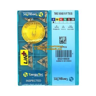 Original TaeguTec 160408 TT8125 Carbide Insert | Steel (10 PCS) TNMG R-VF TNMG 160408 R-VF TT8125