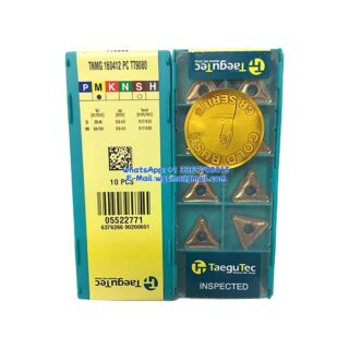 Original TaeguTec 160412 TT9080 Carbide Insert | Stainless Steel & More (10 PCS) TNMG TNMG 160412 PC TT9080