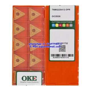 Original OKE TNMG220412-OPR-OC2025 Carbide Insert - Triangle (10 PCS)