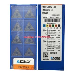 Original Korloy TNMX160404L-SH PC5300 Carbide Turning Insert - Triangle | Steel (10 PCS)