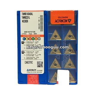 Original Korloy TNMX160404L NC3030 Carbide Turning Insert - Triangle | Steel, Stainless Steel