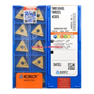 Original Korloy TNMX160408L NC3020 Carbide Turning Insert - Triangle | Cast Iron (10 PCS)