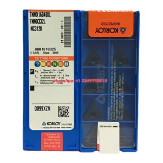 Original Korloy TNMX160408L NC3120 Carbide Turning Insert - Triangle (10 PCS)