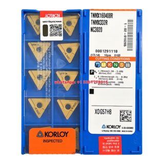 Original Korloy TNMX160408R NC3020 Carbide Turning Insert - Triangle | Cast Iron (10 PCS)