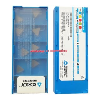 Original Korloy TPCN1103PPN Carbide Turning Insert - Triangle (10 PCS) A30 TPCN1103PPN A30