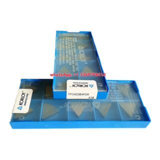 Original Korloy TPCN2204PDR Carbide Turning Insert - Triangle (10 PCS) A30 TPCN2204PDR A30