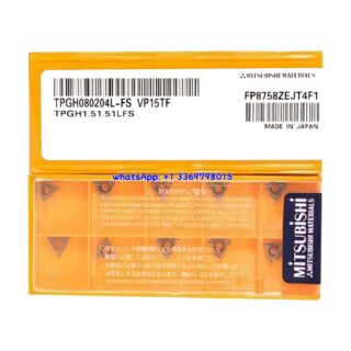 Original Mitsubishi TPGH080202L-FS VP15TF Carbide Insert - Triangle | Steel, Stainless Steel (10 PCS)