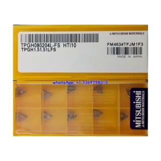 Original Mitsubishi TPGH080204L-FS Carbide Insert - Triangle (10 PCS) HTi10 TPGH080204L-FS HTi10