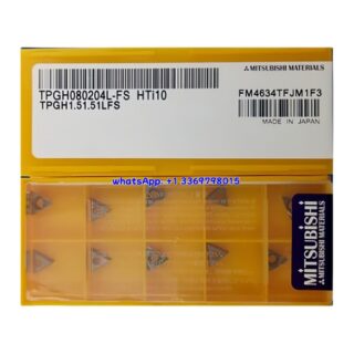 Original Mitsubishi TPGH080204L-FS Carbide Insert - Triangle | Steel & More (10 PCS) TPGH080204L-FS HTi10