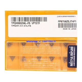 Original Mitsubishi TPGH080204L-FS VP15TF Carbide Insert - Triangle | Steel & More (10 PCS)