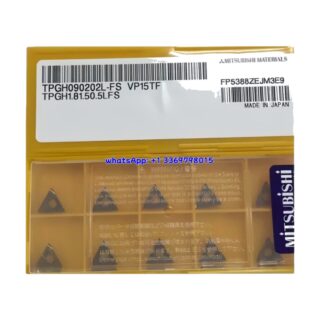 Original Mitsubishi TPGH090202L-FS VP15TF Carbide Insert - Triangle | Steel, Stainless Steel (10 PCS)