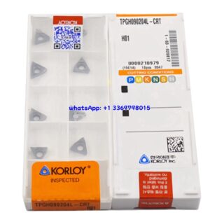 Original Korloy TPGH090204L-CRT H01 Carbide Turning Insert - Triangle | Aluminum, Non-Ferrous (10 PCS)