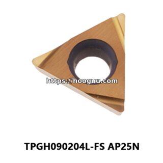 Original Mitsubishi TPGH090204L-FS Carbide Turning Insert - Triangle | Steel & More (10 PCS) AP25N TPGH090204L-FS AP25N