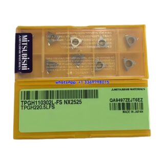 Original Mitsubishi TPGH110302L-FS NX2525 Carbide Insert - Triangle | Steel (10 PCS)