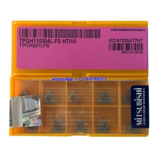 Original Mitsubishi TPGH110304L-FS Carbide Insert - Triangle | Steel, Cast Iron, Non-ferrous (10 PCS) TPGH110304L-FS HTi10