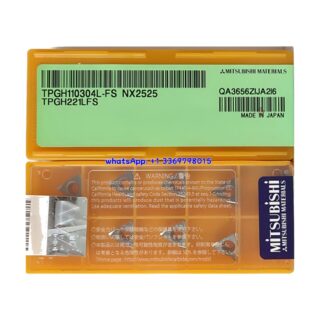 Original Mitsubishi TPGH110304L-FS NX2525 Carbide Insert - Triangle | Steel (10 PCS)