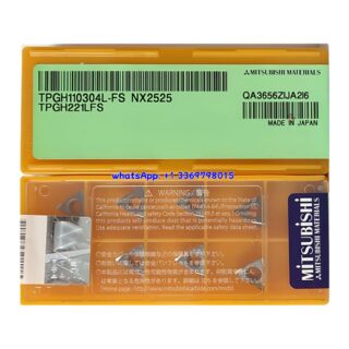 Original Mitsubishi TPGH110304L-FS NX2525 Carbide Insert - Triangle | Steel (10 PCS)