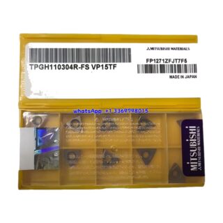 Original Mitsubishi TPGH110304R-FS VP15TF Carbide Insert - Triangle | Steel, Stainless Steel (10 PCS)