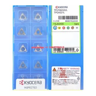Original Kyocera TPGT060102L Carbide Insert - Triangle (10 PCS) TN60 TPGT060102L TN60