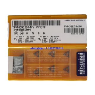 Original Mitsubishi TPMH090204-MV VP15TF Carbide Insert - Triangle | Steel, Stainless Steel (10 PCS)
