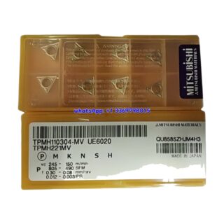 Original Mitsubishi TPMH110304-MV UE6020 Carbide Insert - Triangle (10 PCS)