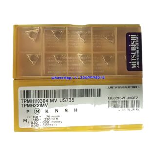 Original Mitsubishi TPMH110304-MV US735 Carbide Insert - Triangle | Steel (10 PCS)