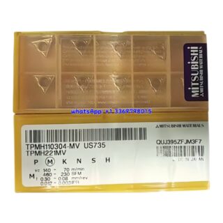 Original Mitsubishi TPMH110304-MV US735 Carbide Insert - Triangle | Steel, Stainless Steel (10 PCS)