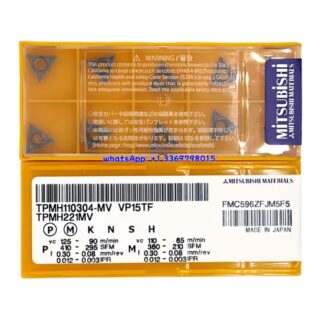 Original Mitsubishi TPMH110304-MV VP15TF Carbide Insert - Triangle | Steel (10 PCS)