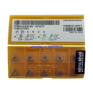 Original Mitsubishi TPMH110308-MV VP15TF Carbide Insert - Triangle | Steel, Stainless Steel (10 PCS)