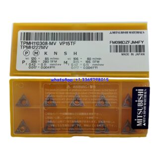 Original Mitsubishi TPMH110308-MV VP15TF Carbide Insert - Triangle | Steel & More (10 PCS)