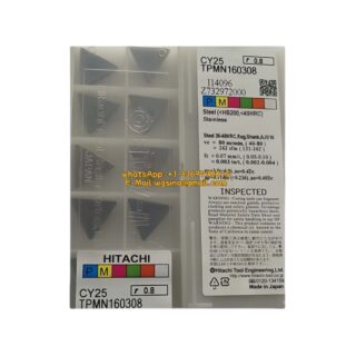 Original HITACHI TPMN160308 Carbide Insert - Triangle (10 PCS) CY25 TPMN160308 CY25